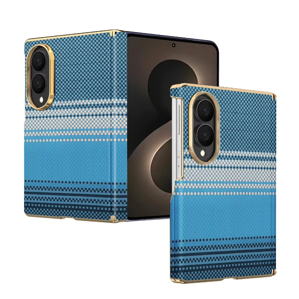 For Magsafe Carbon Fiber Texture Slim Case for Samsung Z Fold 8 Ultra 8 7 6 Magnetic Wireless Charging Hinge Protection Cover