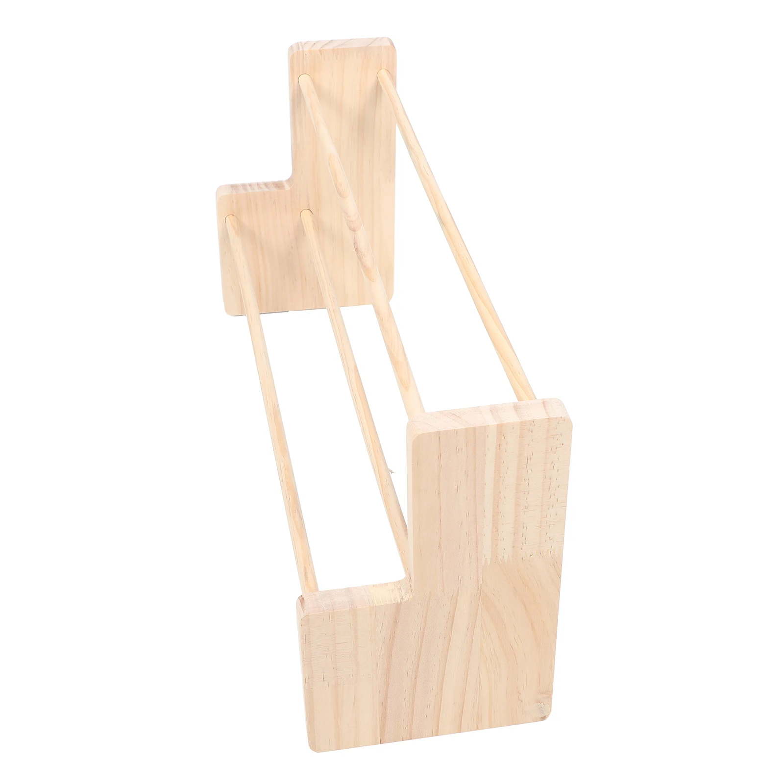 

Wooden Storage Ribbon ganizer Craft Spool Ribbon Holder ganizer Rack Holder Wrapping Paper Station Double Layer Practical Home