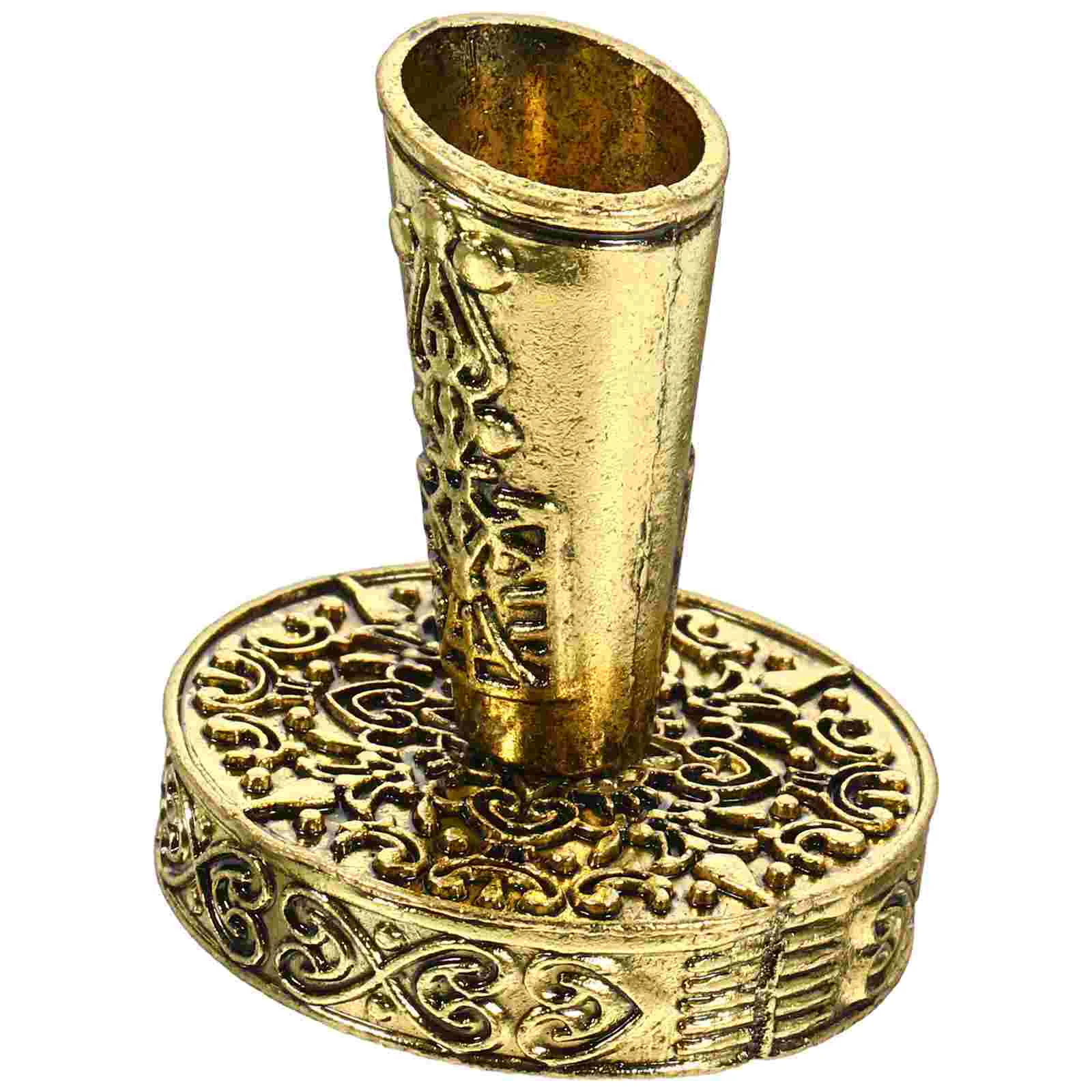

Retro Oblique Pen Holder for Students Desktop European Style Stand Single Metal Creative