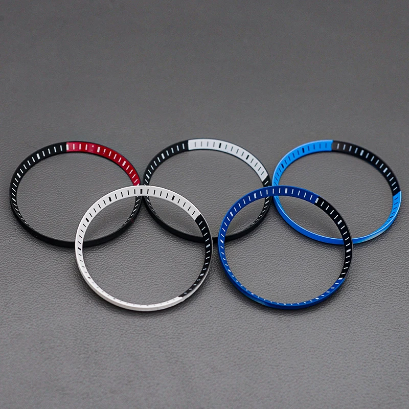 وزارة الدفاع 30.5*27.5 مللي متر ساعة بلاستيكية الفصل الدائري يناسب SRPD SKX007 SKX009 6105 6309 ل NH35 NH36 ساعة يد تعمل بالحركة حالات إصلاح