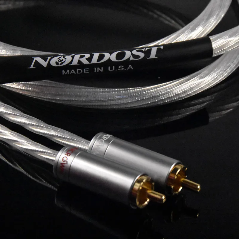 Nordost odin 2 hi-end high fidelity fever audio rca signal cable dual lotus sterling silver audio cable cd amplifier tube cable