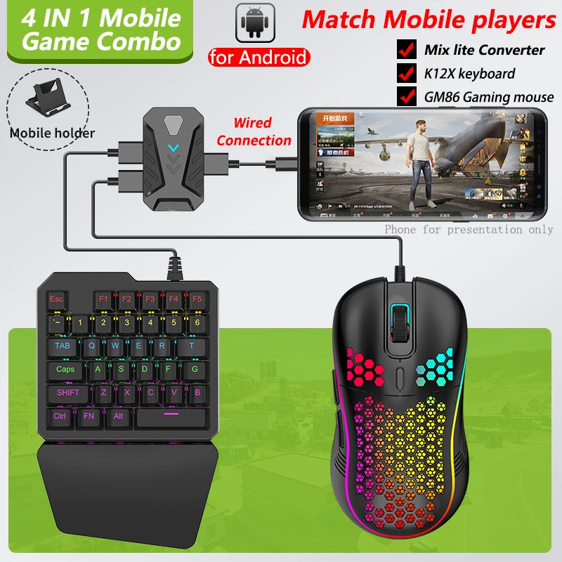 

New Arrivals 4 In 1 Keyboard Mouse Mechanical Keyboard And Mouse Combo