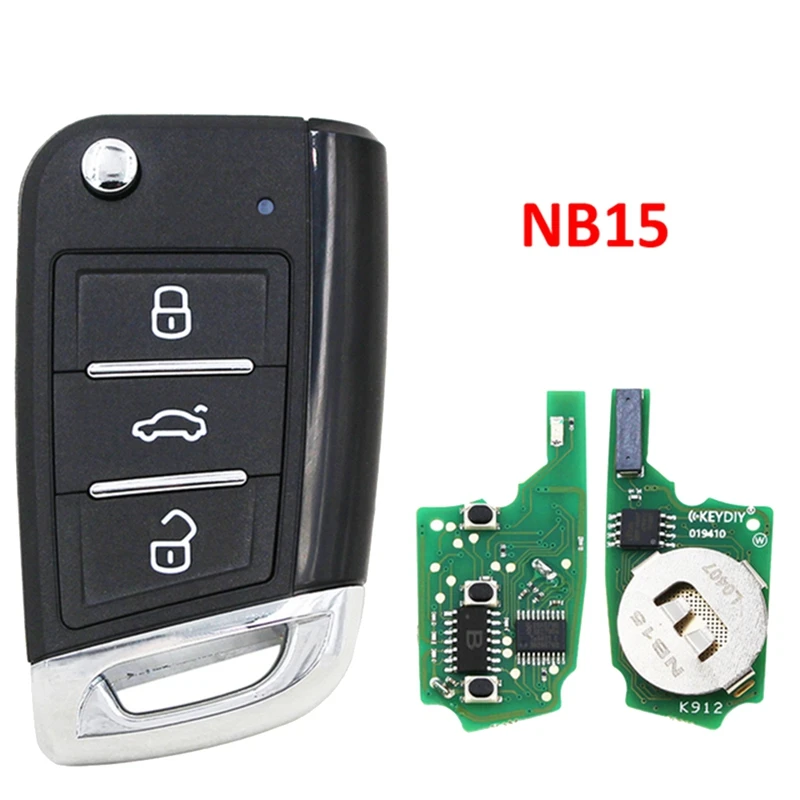 For KEYDIY NB15 KD Remote Control Car Key Car Remote Smart Key Universal 3 Button For KD900/KD-X2 KD MINI/ KD-MAX For VW Style