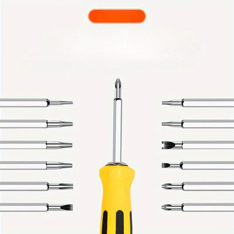 12-in-1 Screwdriver Set, Household Multifunctional Triangle Y-Shaped U-shaped Screwdriver, Phillips Small Screwdriver