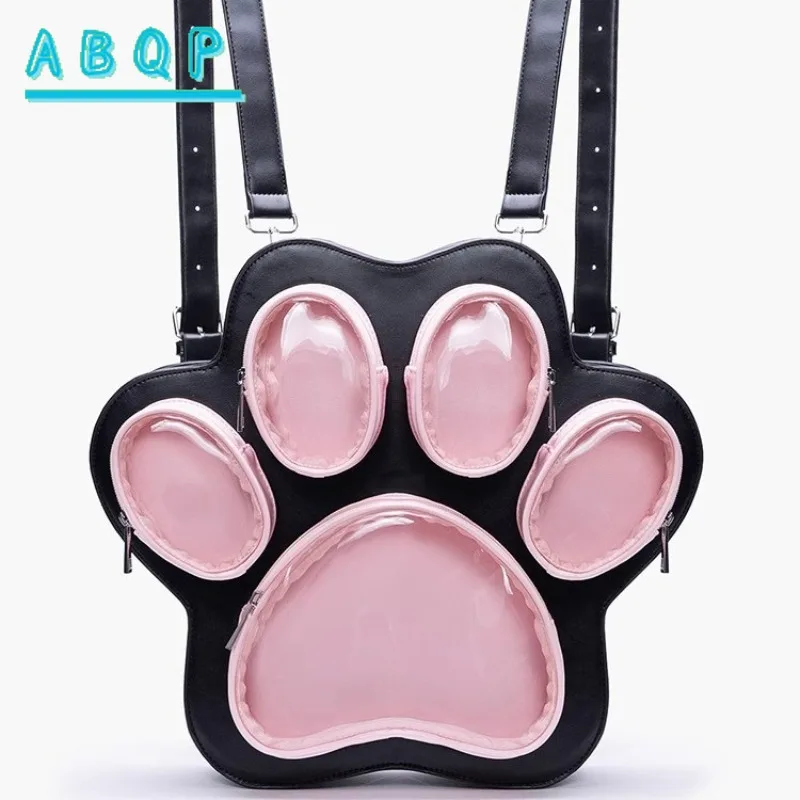 Mochila creativa 2025, nuevo patrón de garra de gato, bolso de mano para chica, bolso de viaje versátil de gran capacidad, bolso escolar cruzado