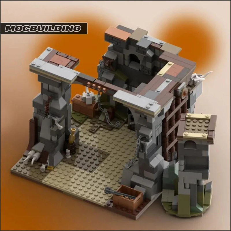 Movie Scene Rancor Model Pit Sets Room Moc Building Blocks DIY Assembly Bricks Collection Children Toys Xmas Gifts