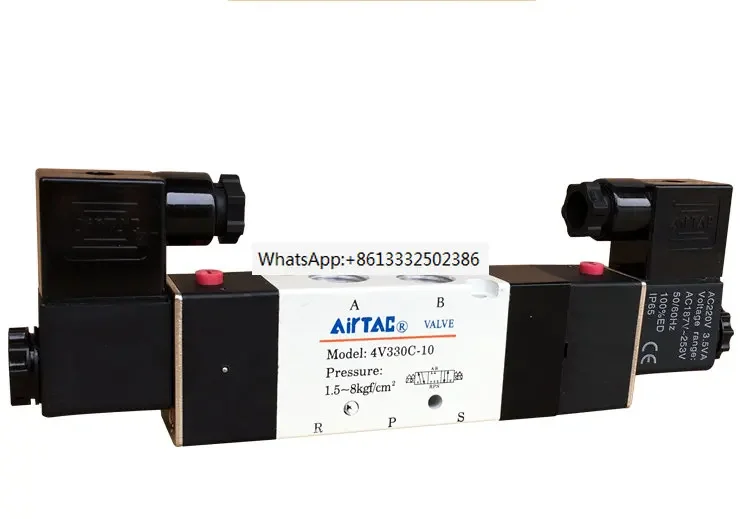 4V330C-10 4V430C-15 220VAC110V/High frequency machine/bidirectional solenoid valve/three position five way/directional valve