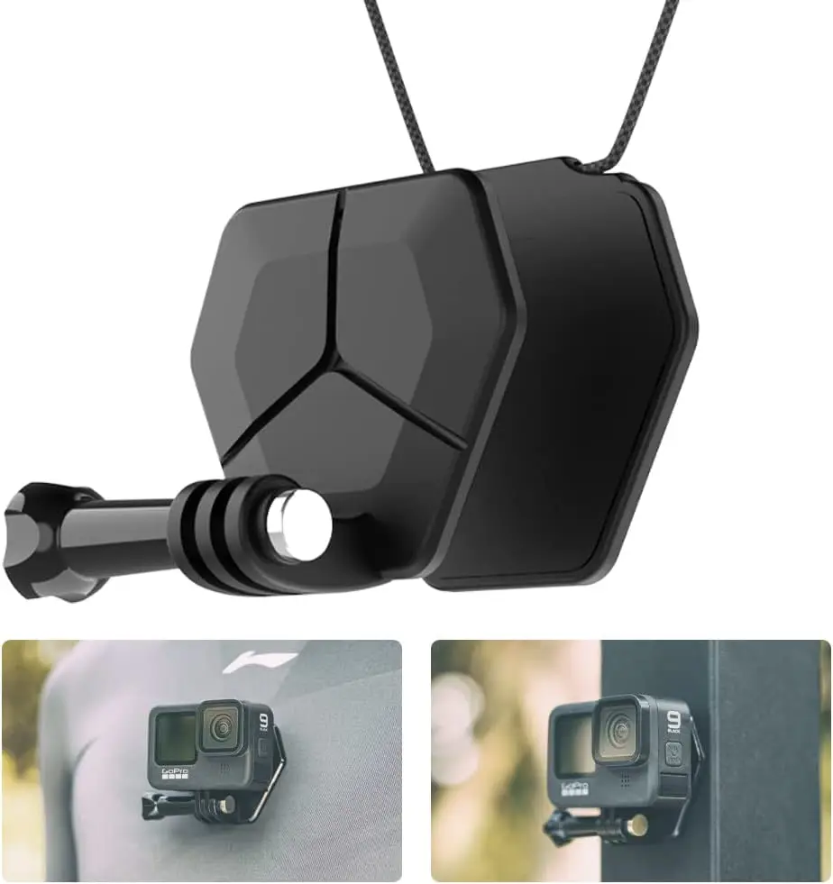 Soporte magnético de cámara de acción para GoPro, soporte de pecho para GoPro Hero, GoPro Max, AKASO, DJI Action Osmo Action