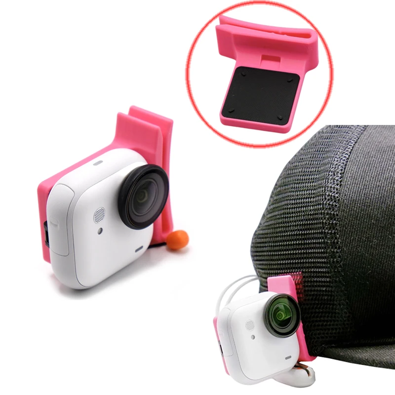 1PCS For Insta360 GO Ultra First-Person View Magnetic Side Hat Clip Mount Camera Cap Holder Hands-Free POV Filming Accessories