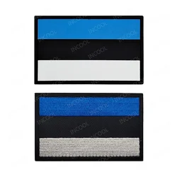 Estonia Flag Embroidery Patch Eesti Vabariik Patches PVC Rubber Fastener Embroidered Patches For Clothing Backpack