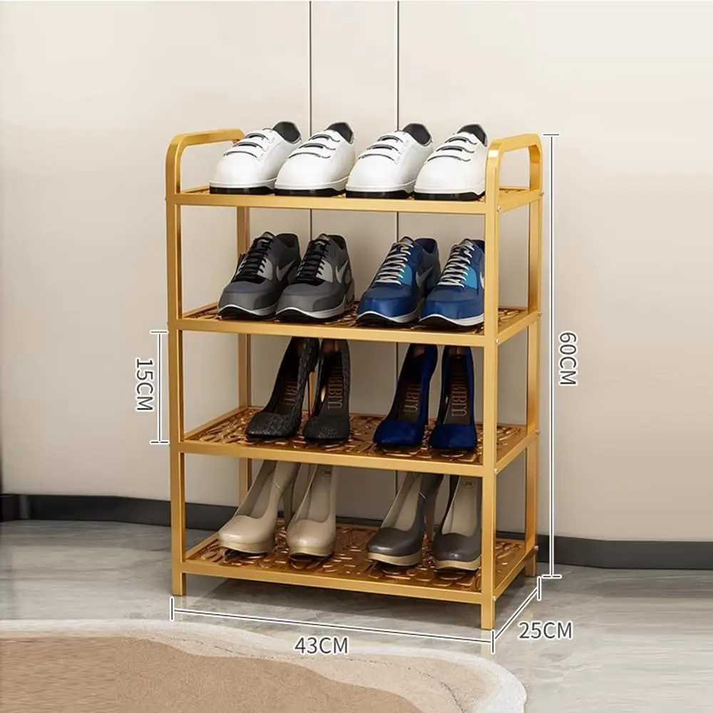 

Metal Shoe Rack Organizer Vertical Design Entryway Storage Cabinet For Entrance Or Kitchen Small And Narrow Free Standing