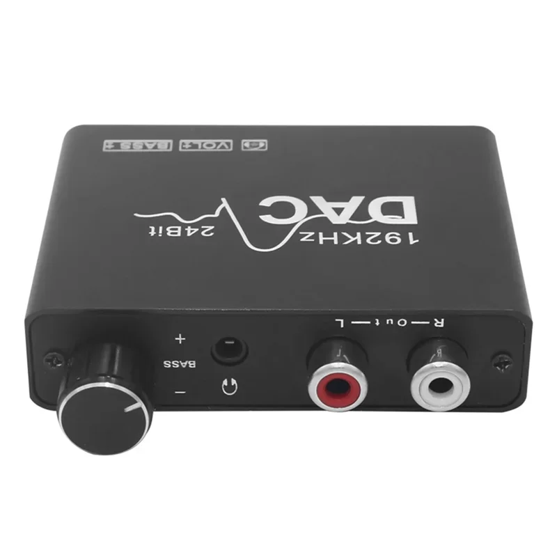 192Khz DAC Converter Digital Optical Coaxial Toslink To Analog L/R RCA 3.5Mm Audio Converter Adapter Part