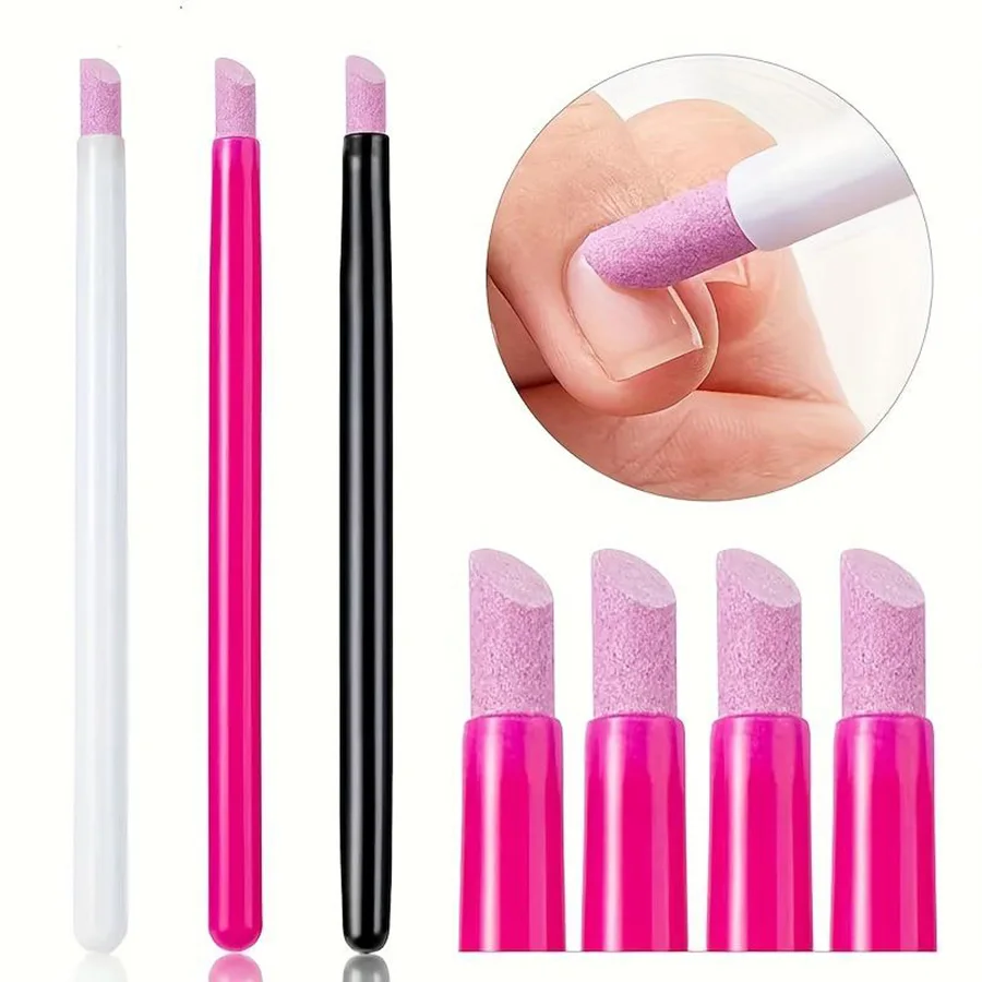 3pcs Quartz Nail Files and Buffering Rods, Nail File Tools for Removing Dead Skin and Keratin Layer, Nail Polishing Rods