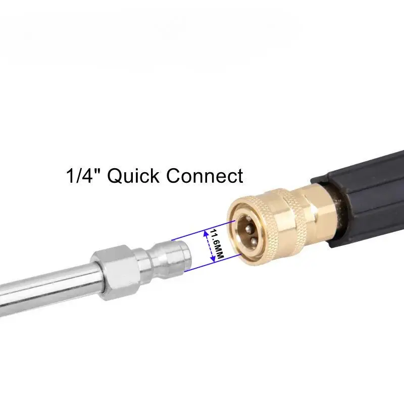 Angle Adjustable Air Conditioner Cleaning Wand With 1/4" Quick Plug For High Pressure Washer Gun Sprayer 25° Fan image 6