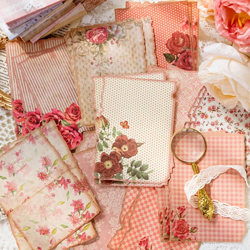 

Бумага для скрапбукинга Kawai Gentle Wind: Ретро-цветочный узор, декоративный фон для коллажей и ландшафтного дизайна