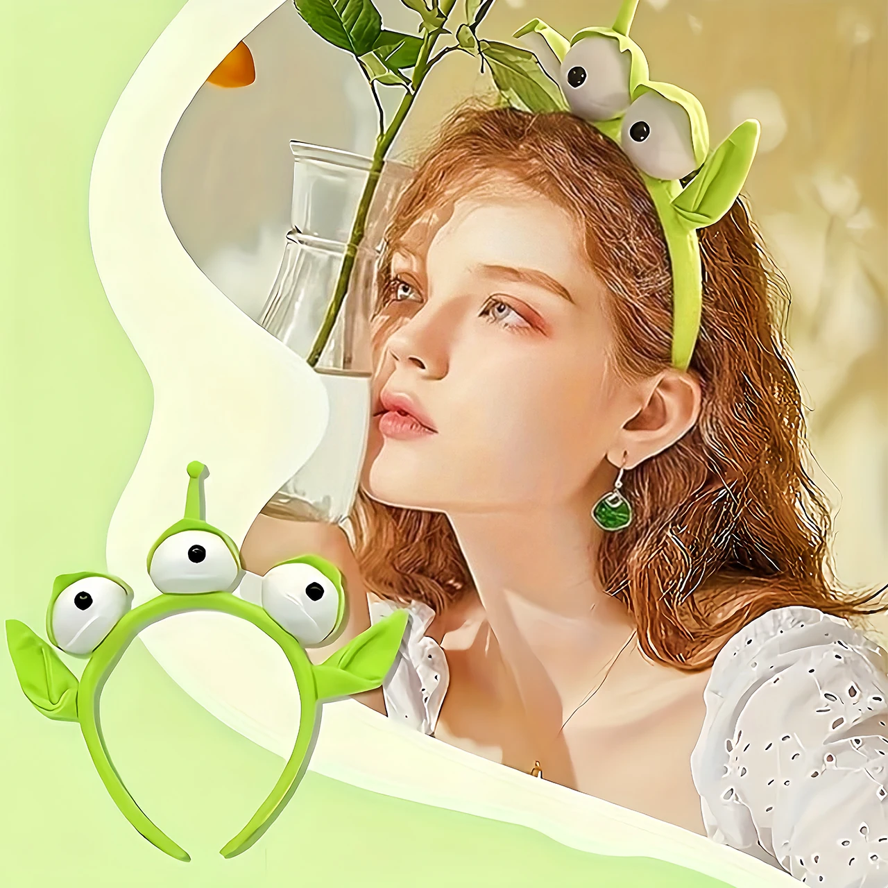 Diadema de monstruo de tres ojos de Disney, accesorio multifuncional único y elegante, esencial para visitas en el parque