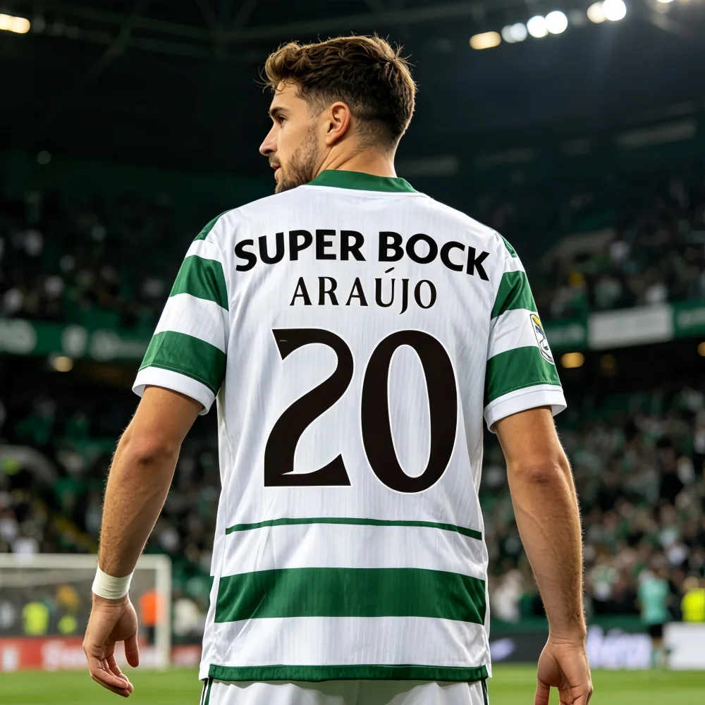 Camiseta de Fútbol de Manga Corta con Estampado 3D del Club Deportivo de Lisboa, Uniforme Transpirable, Versión para Aficionados, Ropa Deportiva Familiar, Camiseta para Niños