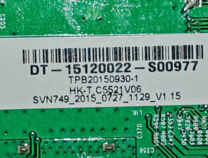 HK-T.CS5521V06 La scheda madre TV LED è stata testata e fotografata
