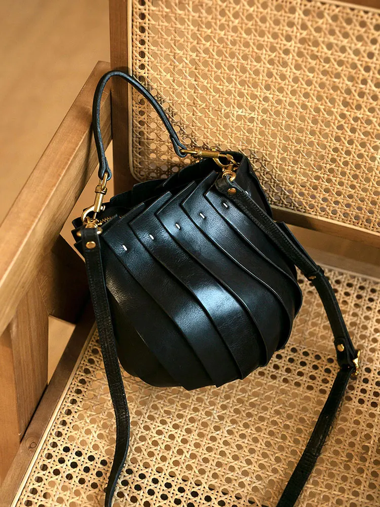 weekends outdoor handmade genuine leather stitching handbags Organizers designers shopping real cowhide shoulder crossbody bag