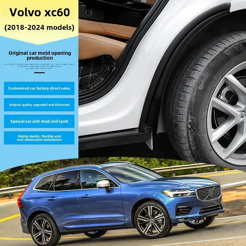Für Volvo XC60 2018 2019 2020 2021 2022 ~ 2025 Auto Schmutzfänger Hinterradfutter Kotflügel Anti-Sand Spritzschutz Kotflügel Zubehör