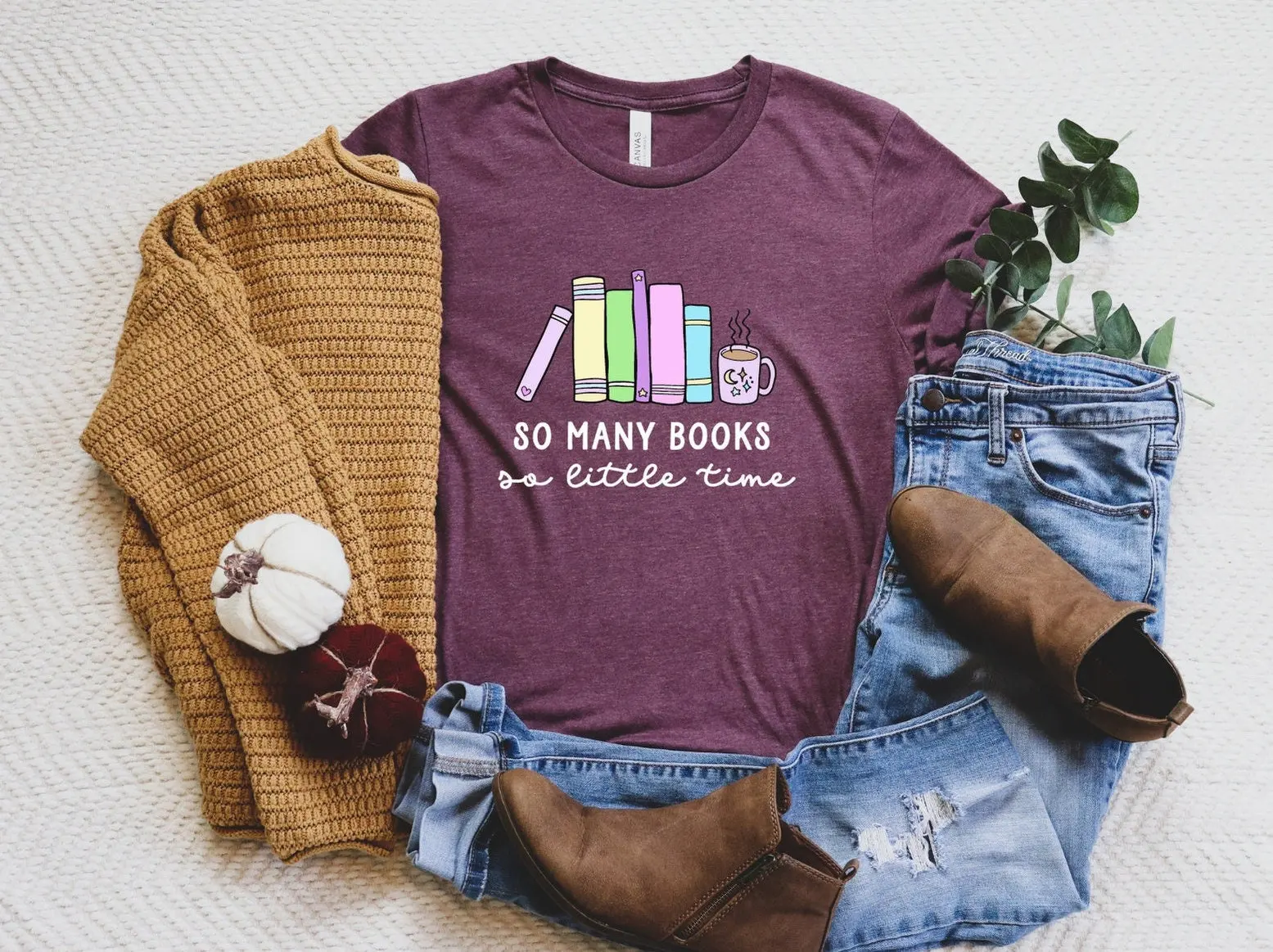 So Many Books Little Time T Shirt Librarian Bookworm Book Reading Lover Gift