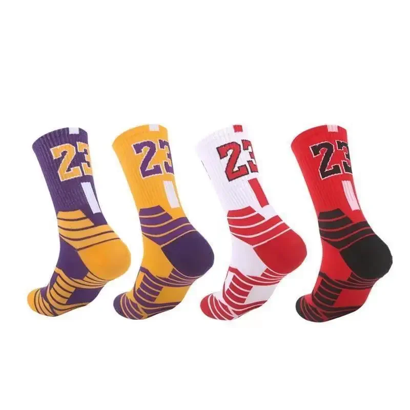 No23 No24 LA James KB LBJ Basketball Player Sports Towel Socks With Analog Numbers Los Angeles Team Twenty Three Four Shots