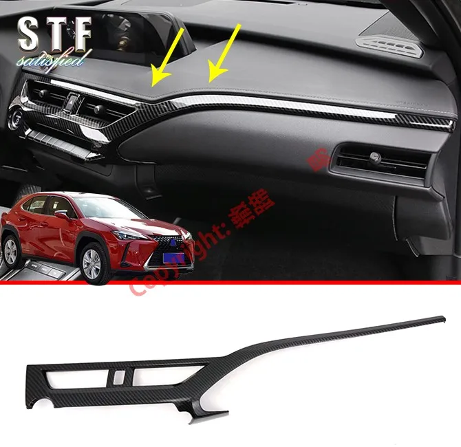 

Carbon Fiber Style Interior Center Control Around Trim For Lexus UX UX200 250H 260H 2019 2020 Car Accessories Stickers