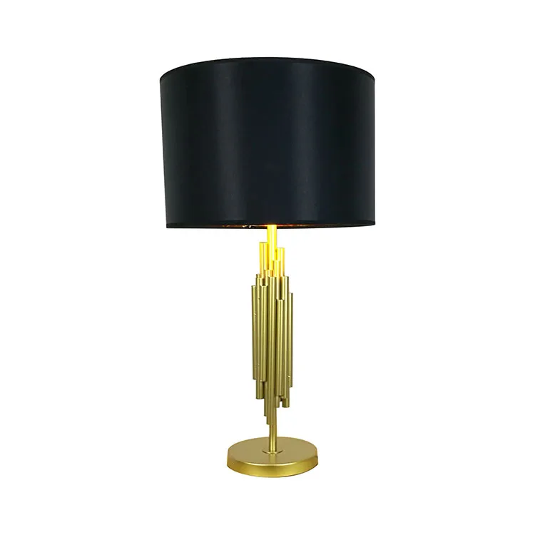 

Low-key luxury brushed titanium, personalized designer model room desk lamp