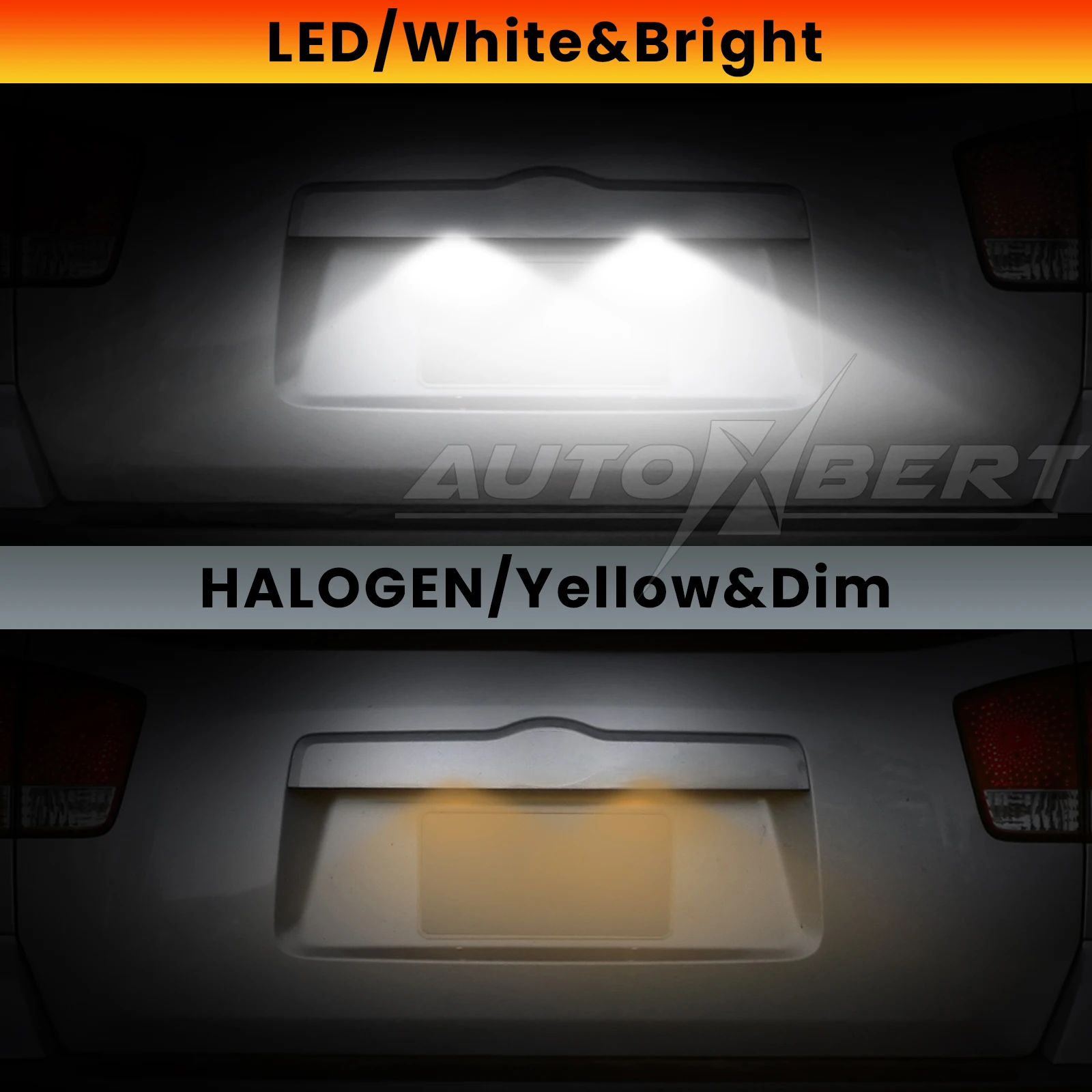 2Pcs LED License Number Plate Light For Hyundai Tucson Sonata Elantra Kona Kia Sportage Sorento 12V White Light Error Free 6500K