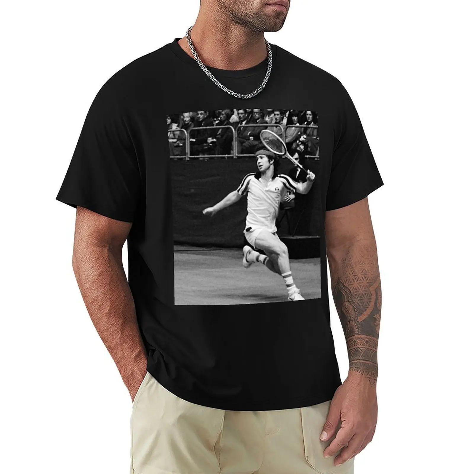 John McEnroe: Johnny Mac: McBrat: Tennis Legend T-Shirt Sweat Resistant Workout Tee Shirt