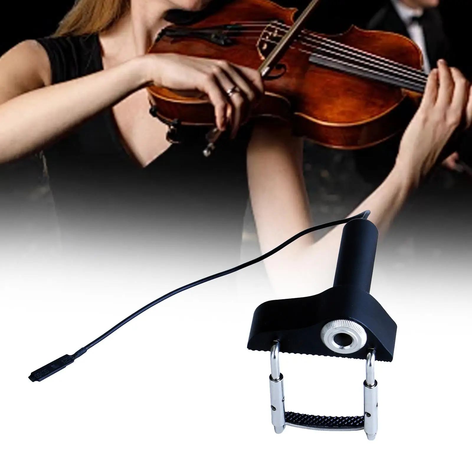 Violin Pickup Piezo Violin Pickup Accessory Adjusting Placement No Adjustment Pickup Electric Violin Accessory for Ukulele