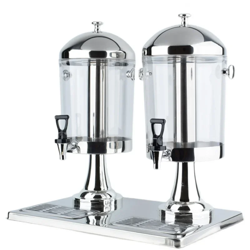 

Beverage bucket stainless steel double headed commercial coffee, milk tea, thermal insulation, cold drink machine