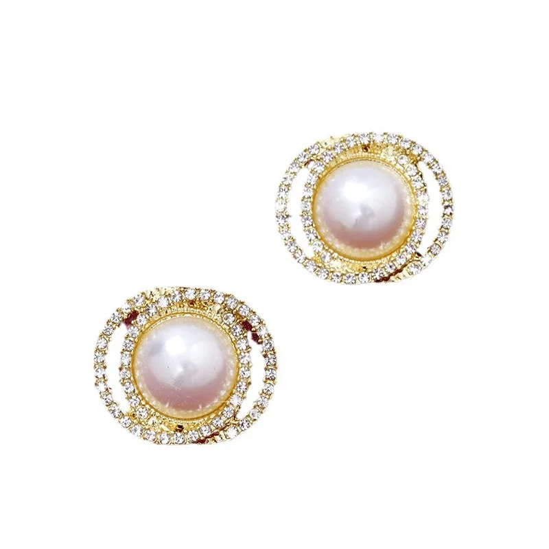 Trendy Korean Earrings For Women Pearl Geometry Elegant Female Dangle Drop Earrings New Fashion Jewelry Accessories