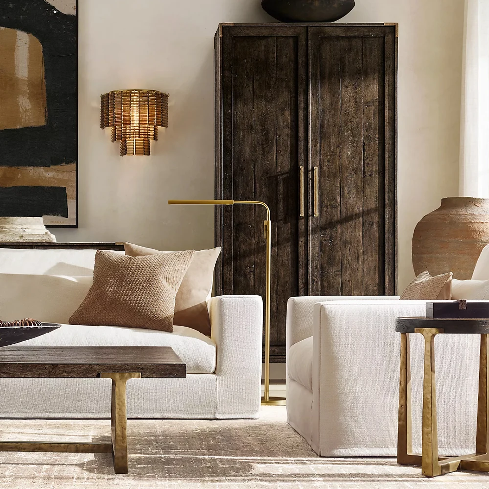 Sirene Glass Sconce Traditional Textured Glass Wall Light Fixture LED Three-Tier Sconce Lamp for Living Room Bedroom Entryway