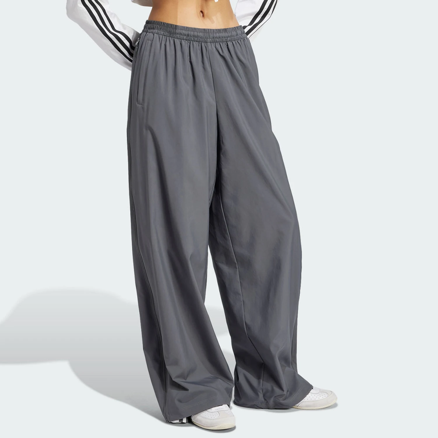 Adidas genuine clover women's woven loose casual sports pants JY8880