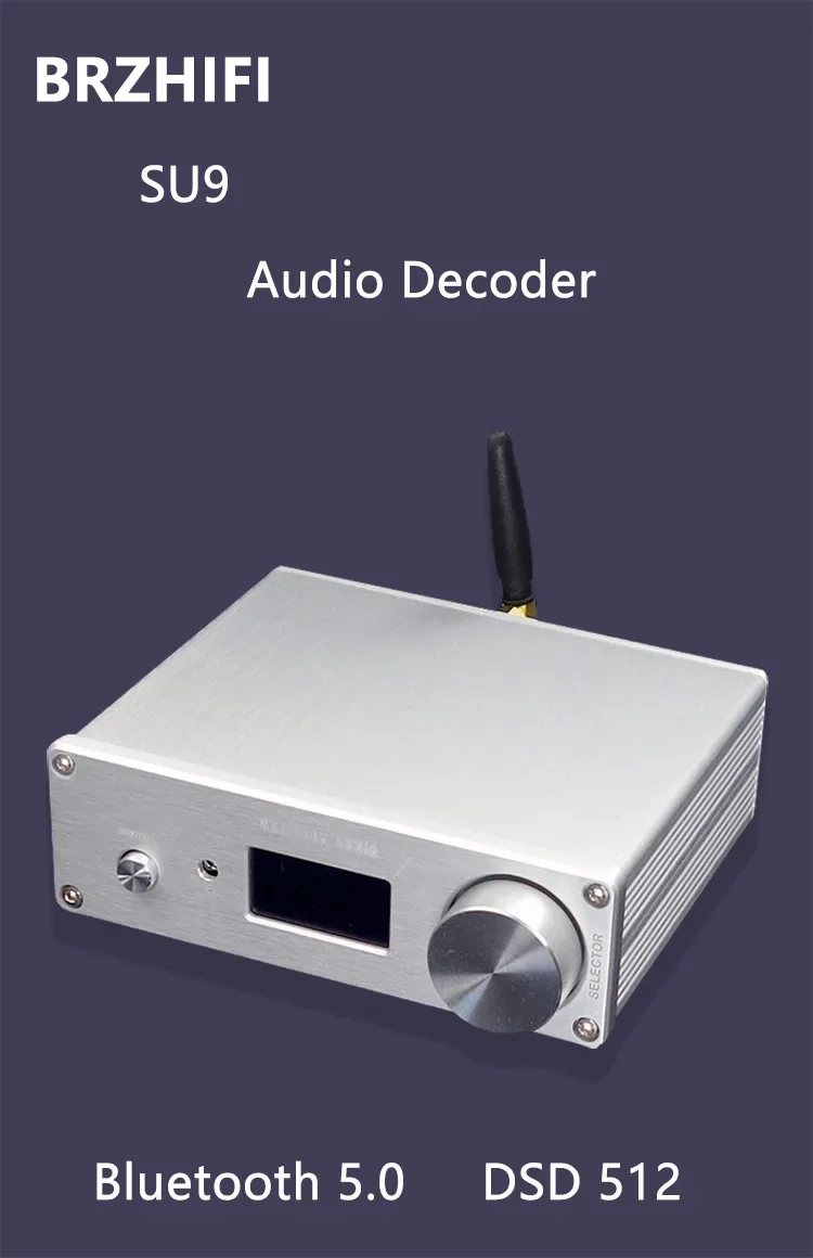 

2021 New Breeze SU9 Dual Core ES9038 DSD512 Bluetooth 5.0 Decoder DAC Headphone Amplifier LDAC