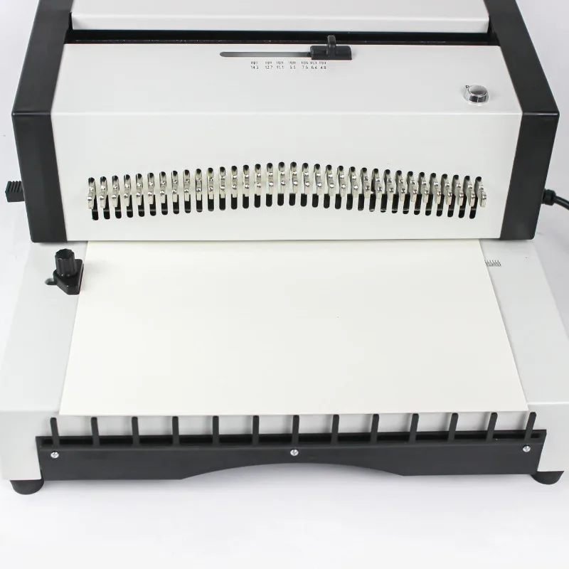 Electric Wire Binding Machine Square/Round Holes Loose-Leaf Desk Calendar Punching and Binding Machine Time-Saving Effort-Saving