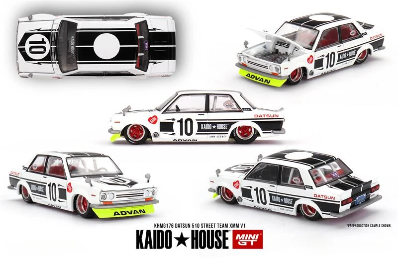[Vorverkauf] TSM-Modelle Kaido House x MINI GT KHMG Fairlady Skyline 2000GT KPGC10 M3 E30 AE86 EF Silverado Öffnungshaube Modellauto – Detail 11