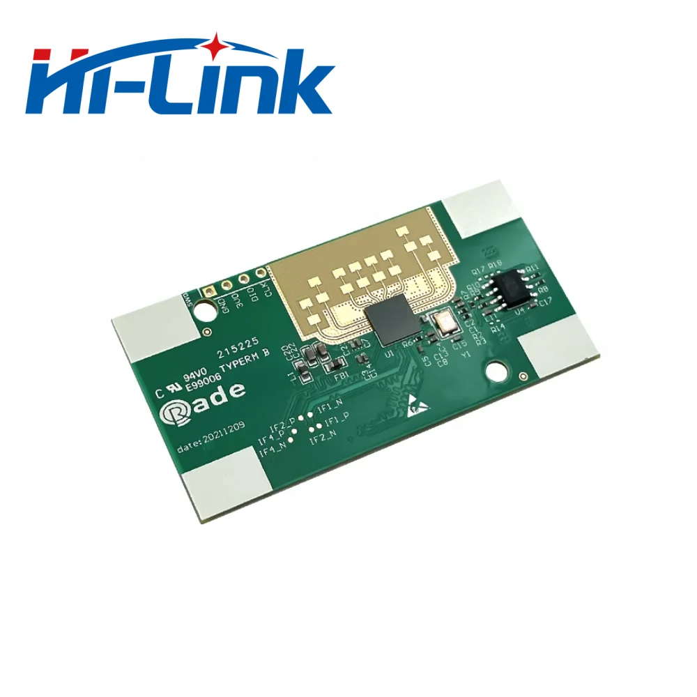 Hi-Link Nouveau 4T3R 8m 60G HLK-LD6001 Mouvement Humain TrajecQuantité Suivi Radar Capteur Détection Tech