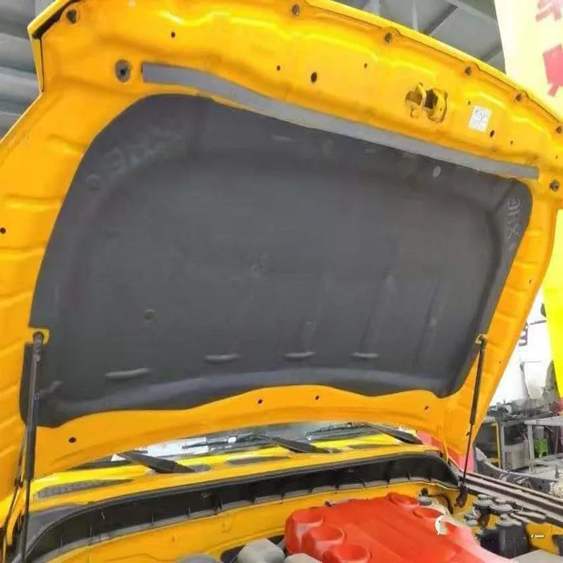 Single-Sided Aluminum Foil Hood Insulator For Toyota FJ Cruiser 2007-2020 No-Drill Flame-Retardant Fiber Pad Direct Fit