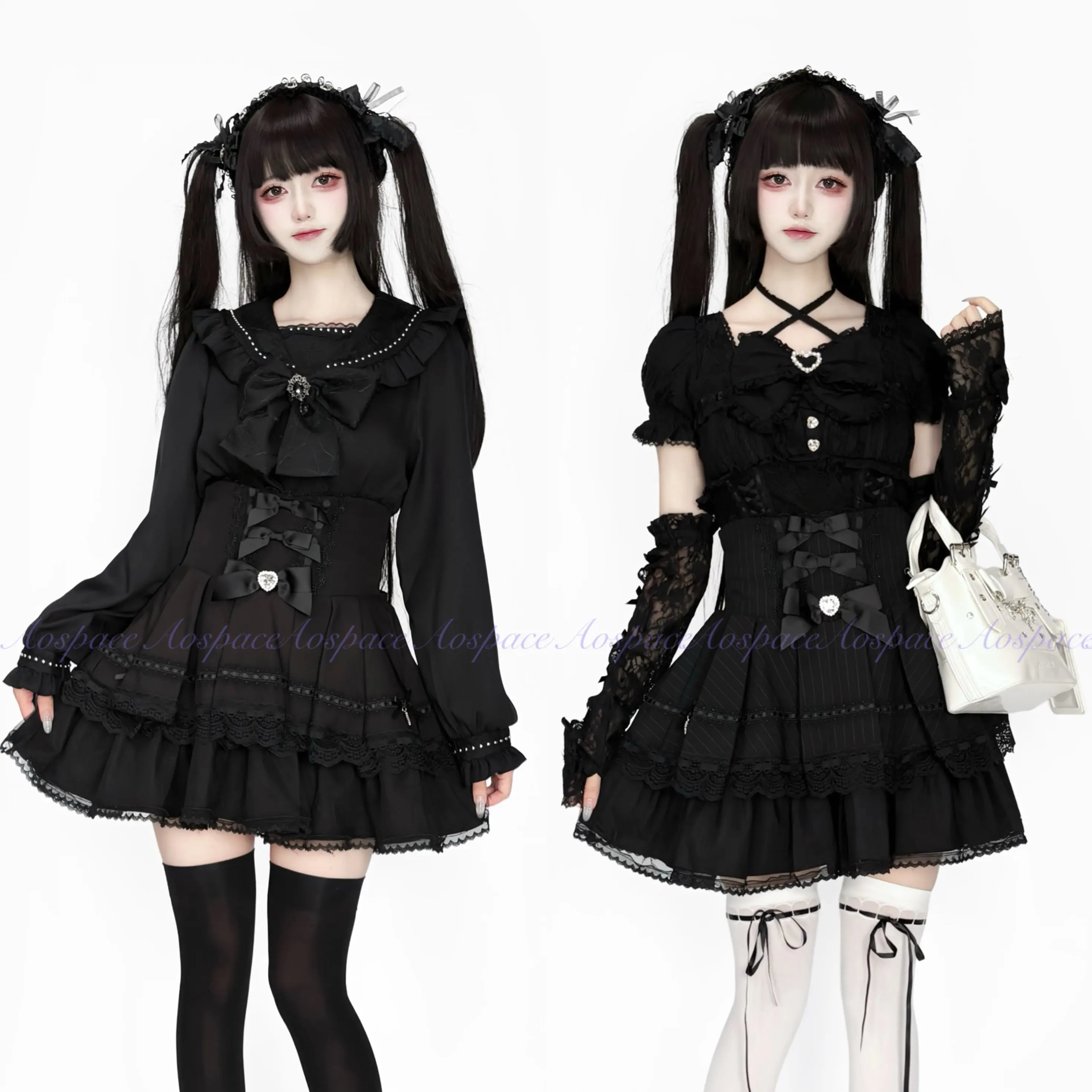 Original Japanese Summer New Versatile Sweet and Cute Girl's Short Skirt with High Waist Splicing Lace Mesh Slimming Skirts