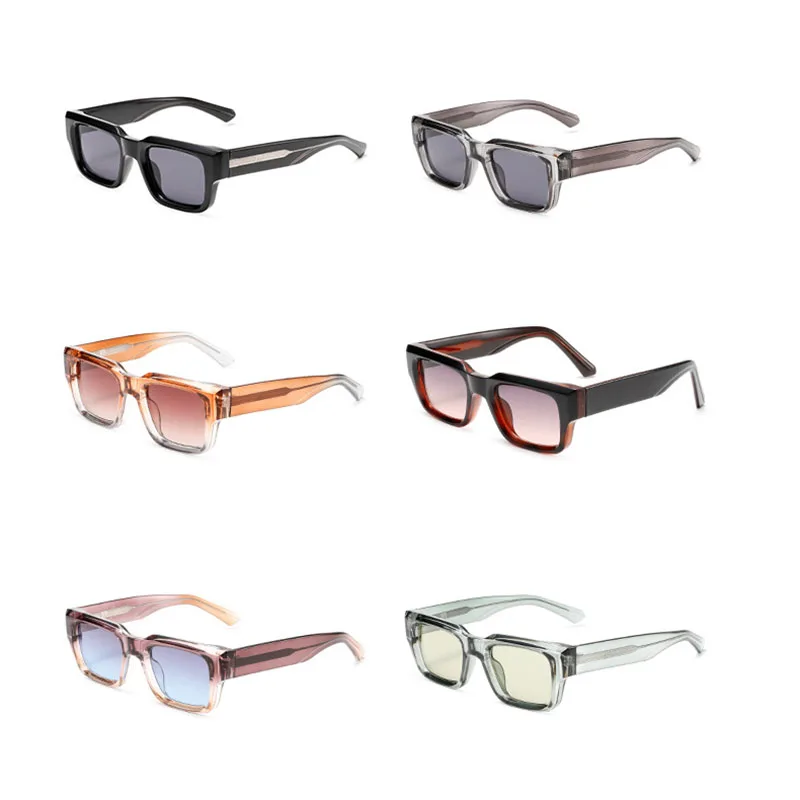 2025 Luxury Brand Design Fashion TR90 Square Sunglasses Men Women Vintage CP Glasses Frame UV400