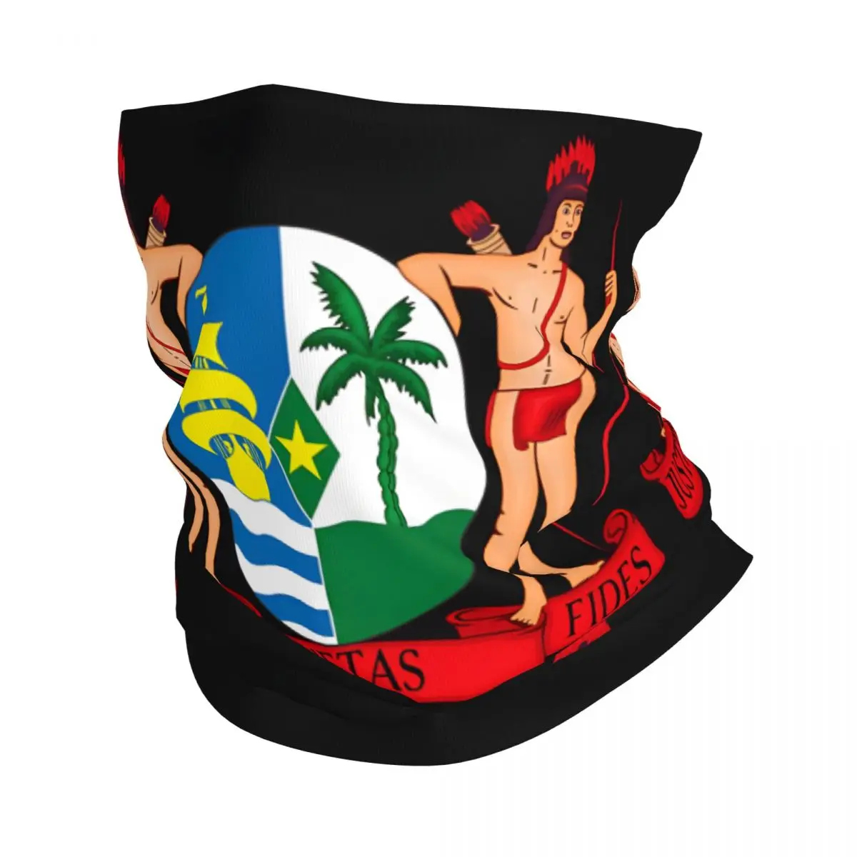 Coat Of Arms Of Suriname Scarf Neckerchief Neck Face Mask Polyester