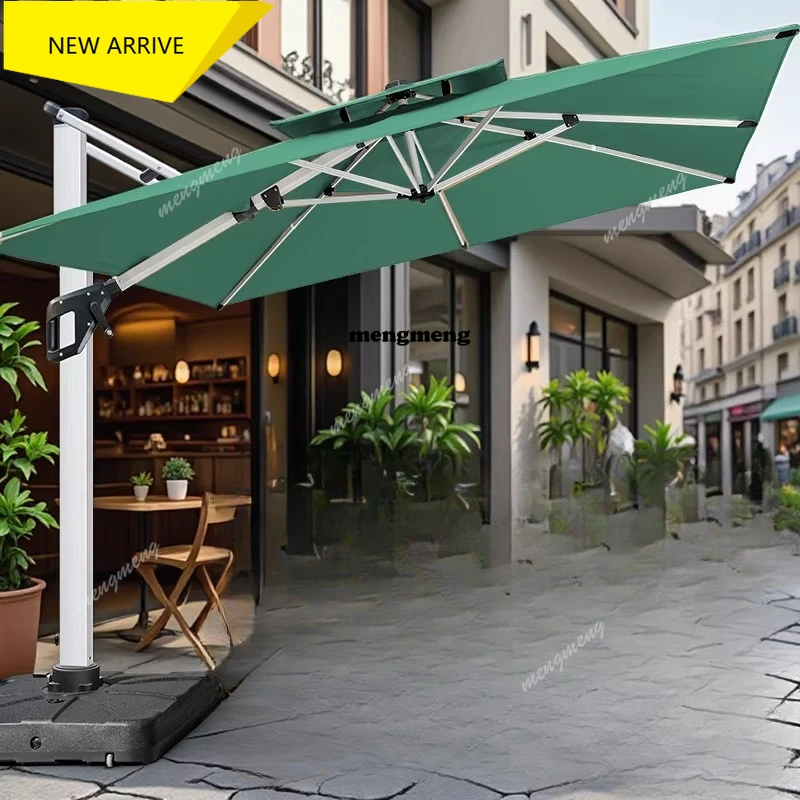 M138 Outdoor commercial umbrella courtyard garden café shop door large umbrella high-end hotel roman umbrella