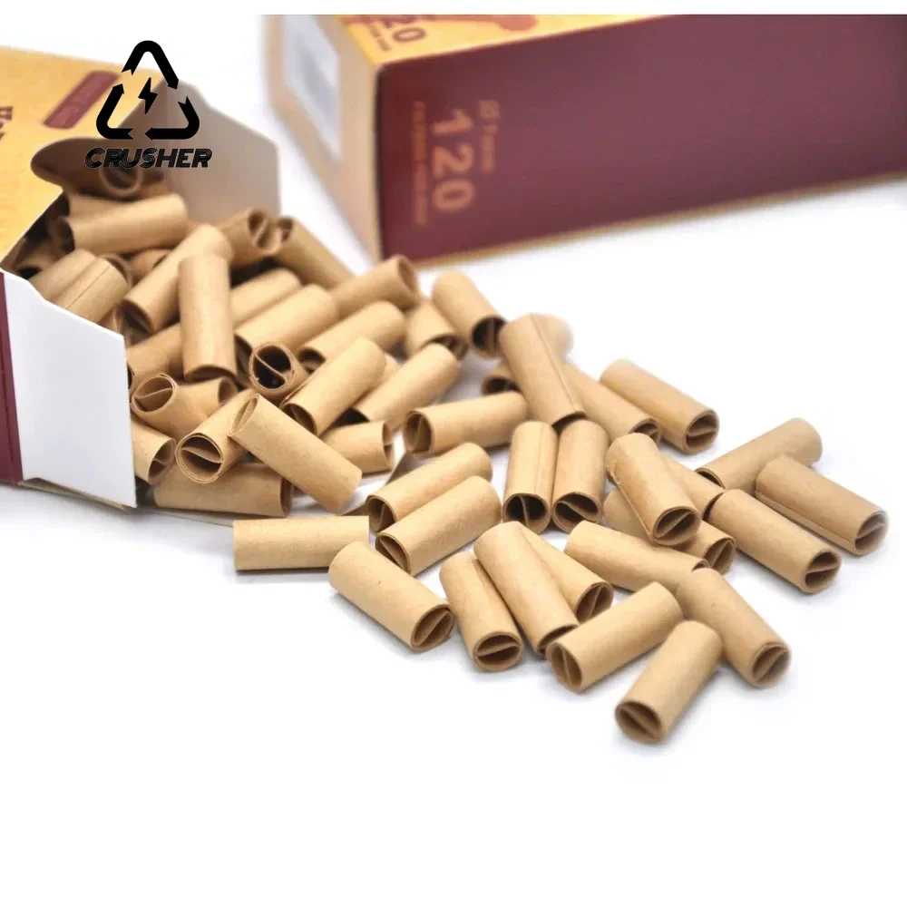 CRUSHER 5/6/7mm Cigarette Filter Natural Material Unrefined Pre-rolled Tips Rolling Paper DIY Rolled Smoking Accessories Gadgets