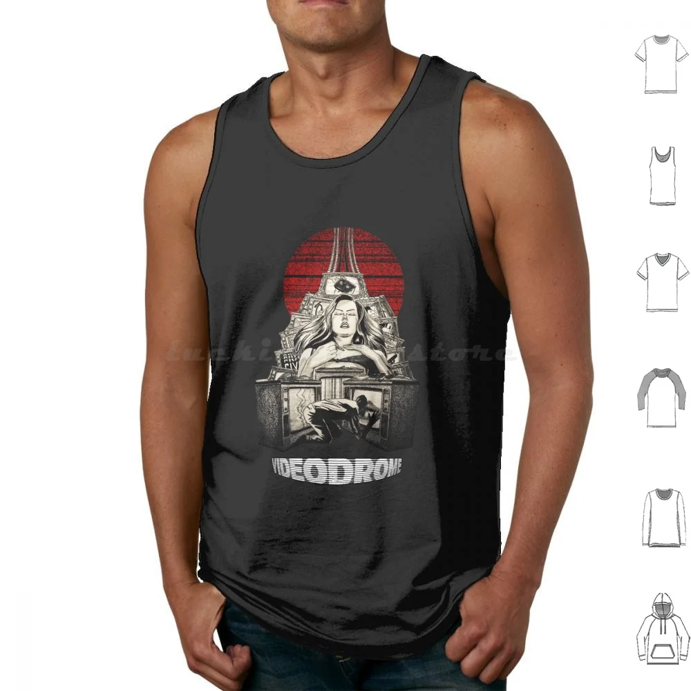 Videodrome Tank Tops Vest Sleeveless Videodrome Horror Movie Cronenberg David Cronenberg Debbie Harry Science Fiction