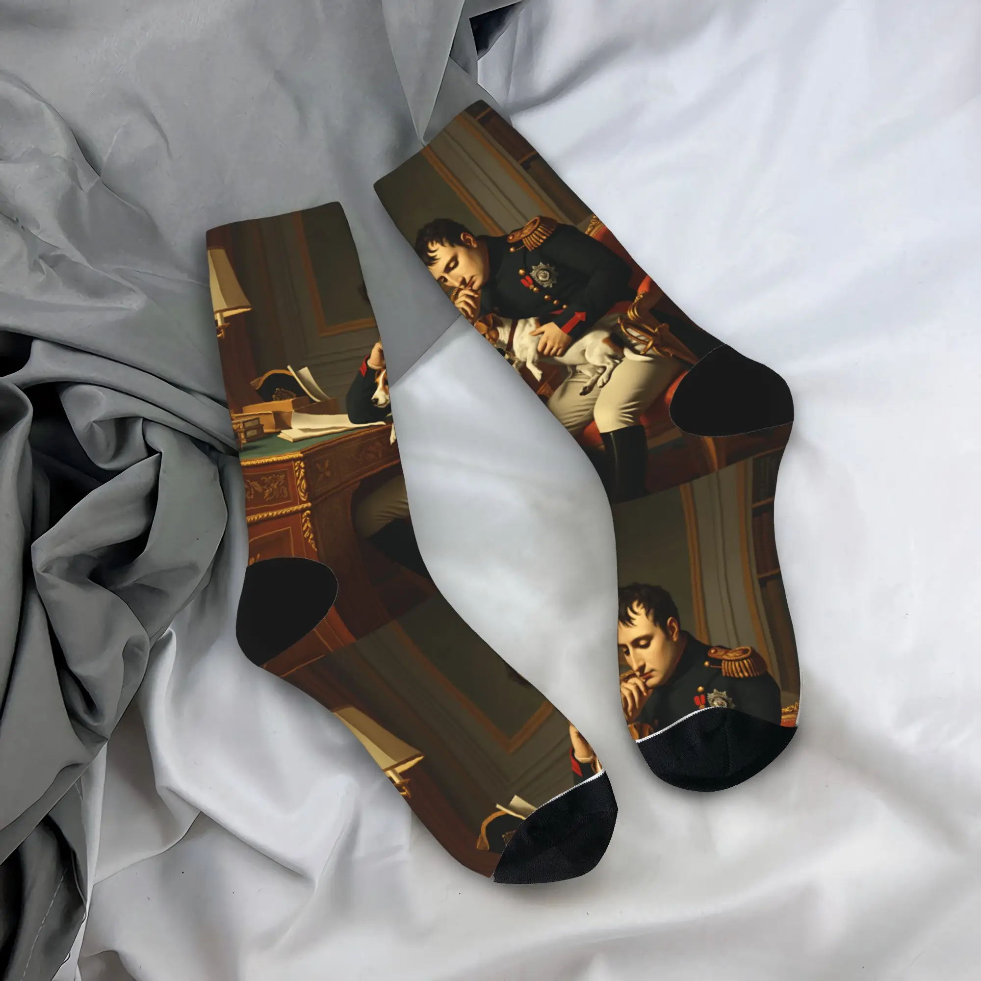 Napoleon Bonaparte Socks Autumn  Stockings Casual Unisex Men Comfortable Socks Design Running Anti Skid Socks
