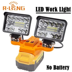 Portable LED Working Light For DeWalt 18V Lithium Battery w/USB Type-C Cordless Outdoor Work Fishing Handheld Emergency Light
