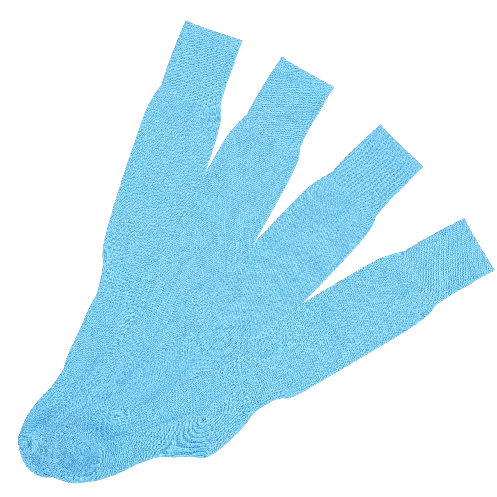 زوجان من جوارب كرة القدم المصنوعة من البوليستر المريحة للرجال والكبار، جوارب مرنة قابلة للتنفس للجري والمشي لمسافات طويلة والتسلق #5