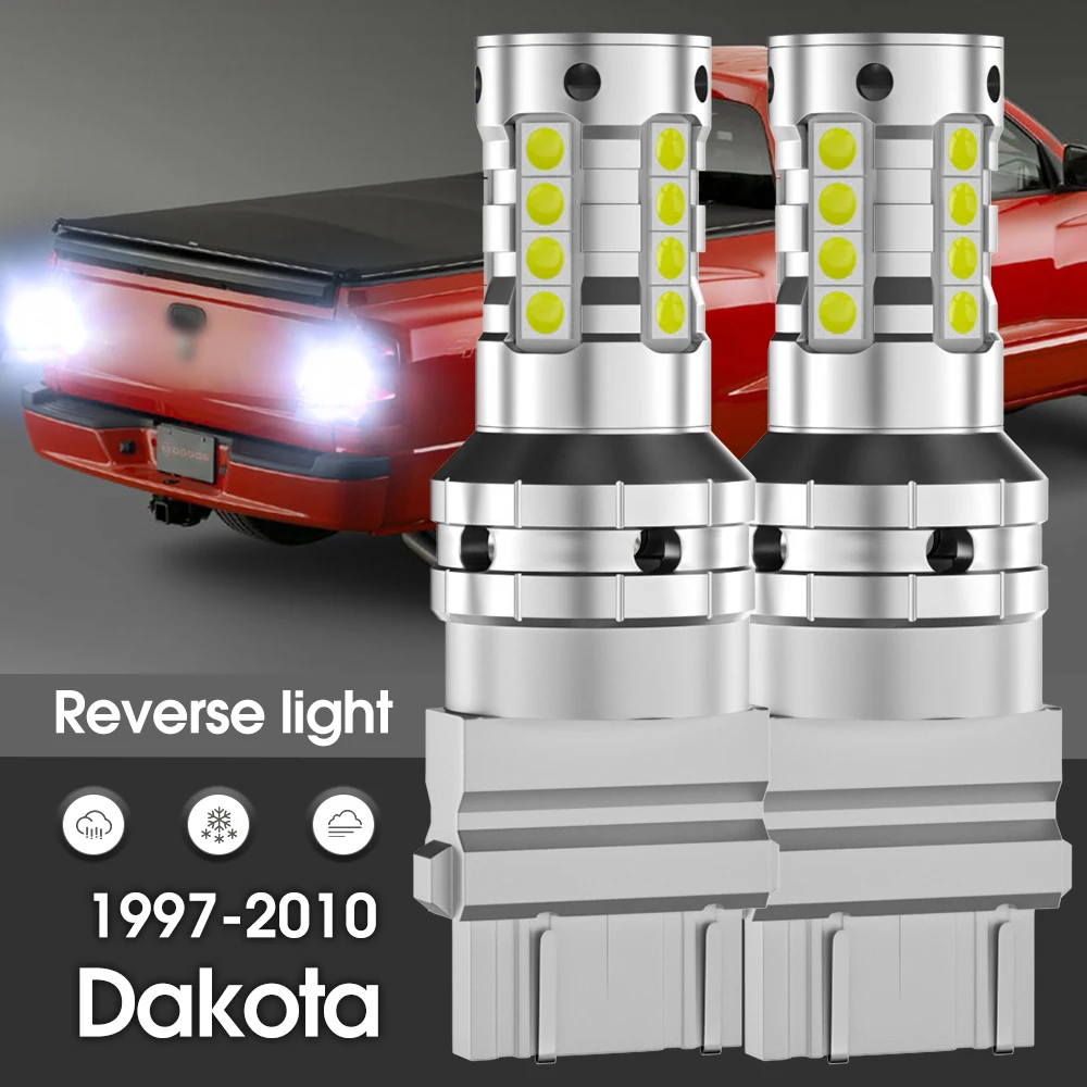 Canbus LED Reverse Light Backup Lamp 2x Accessories For Dodge Dakota 1997-2010 2000 2001 2002 2003 2004 2005 2006 2007 2008 2009